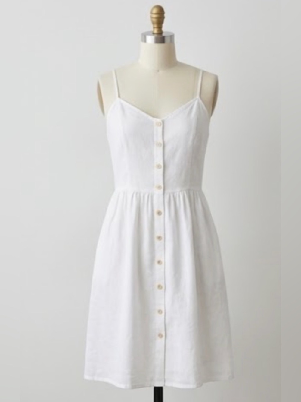 White Graduation Dress Abercrombie & Fitch white sundress S